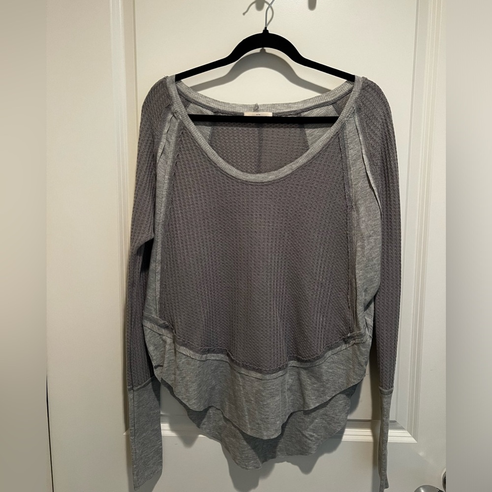 Hoity Toity gray blouse, size small